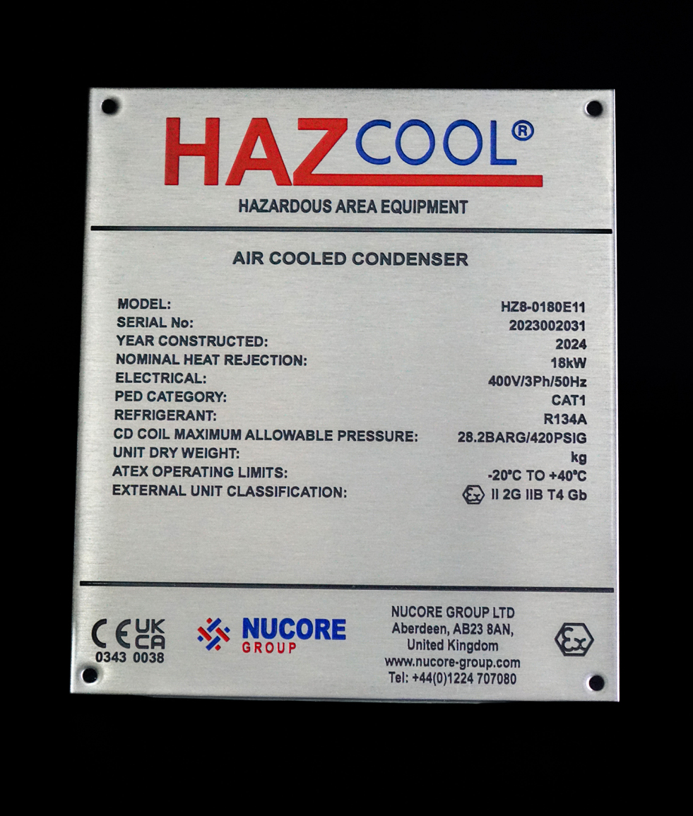 CE / UKCA / DNV Compliance Plates